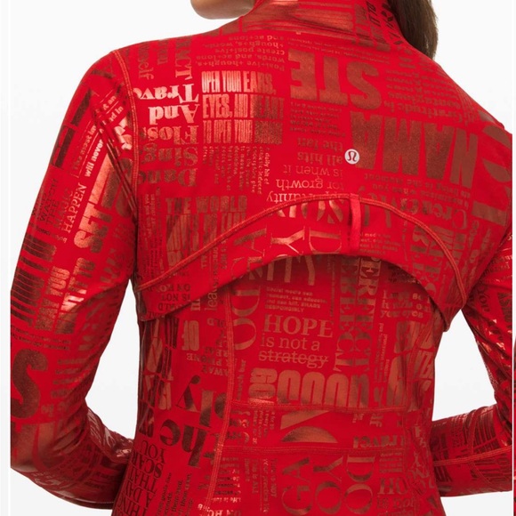 Lululemon Define Jacket *Manifesto 20YR Manifesto Foil Dark Red *RARE* 8 - Picture 2 of 8